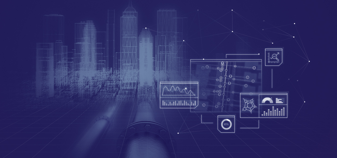 Rohre, Gebäude, Karten und Diagramme
