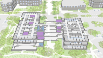Indoor map of large buildings 
